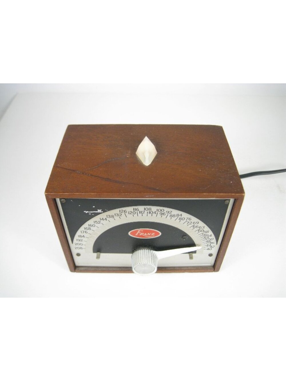 Vintage Franz LM-5 Electric Metronome Walnut Case 4 Watts MCM WORKING